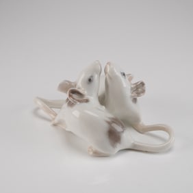 Royal Copenhagen Pair of Mice Figurine Model 521 Denmark