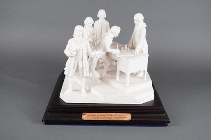 Goebel W. Porzellanfabrik Ltd Ed Bisque Diorama Signing the Declaration