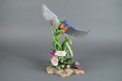 Edward M. Marshall Boehm Ltd Ed Eastern Bluebird Porc. Fig.