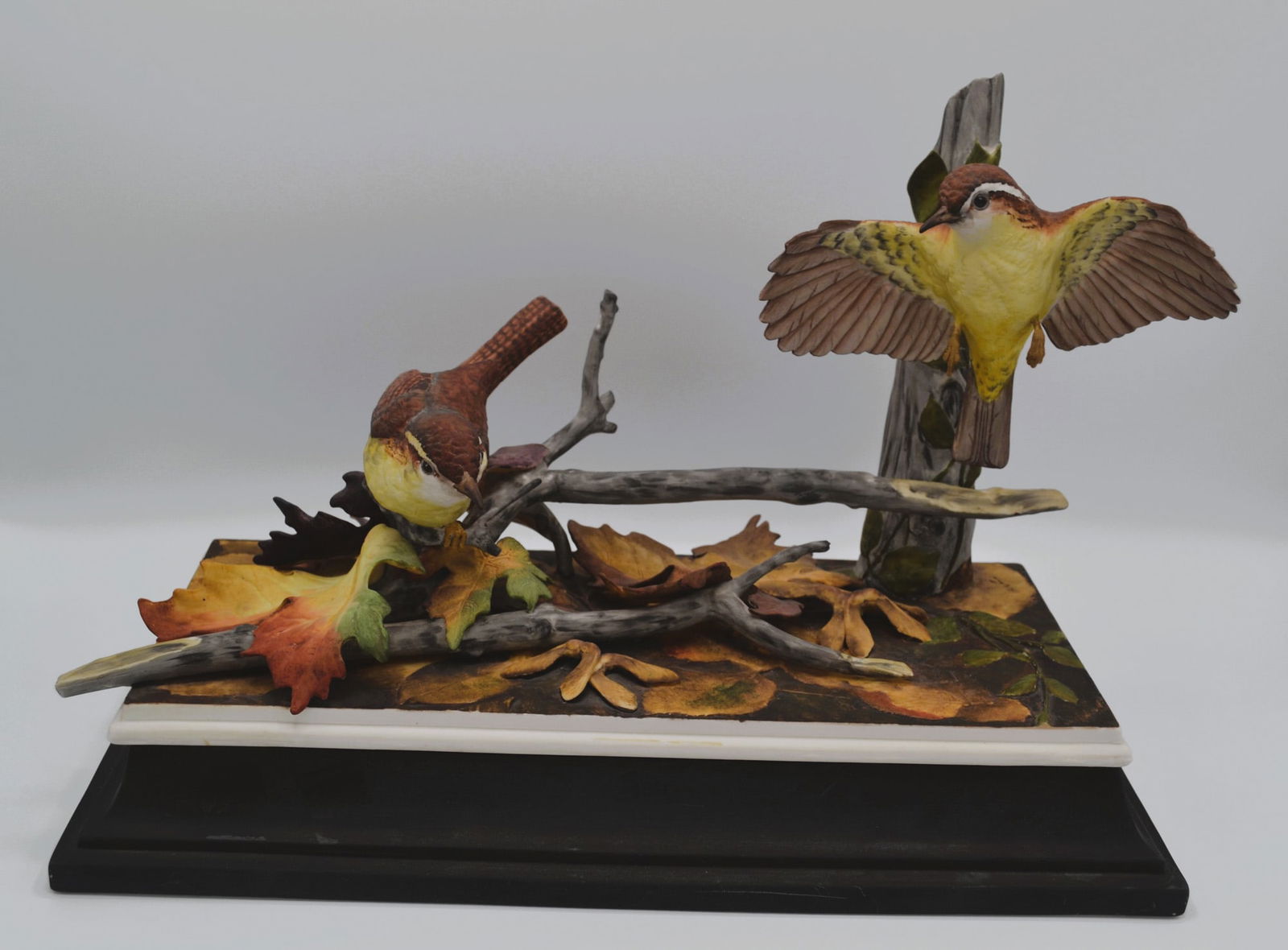 Boehm Porcelain Carolina Wrens Sculpture, 1957, Rare (1 of 6)
