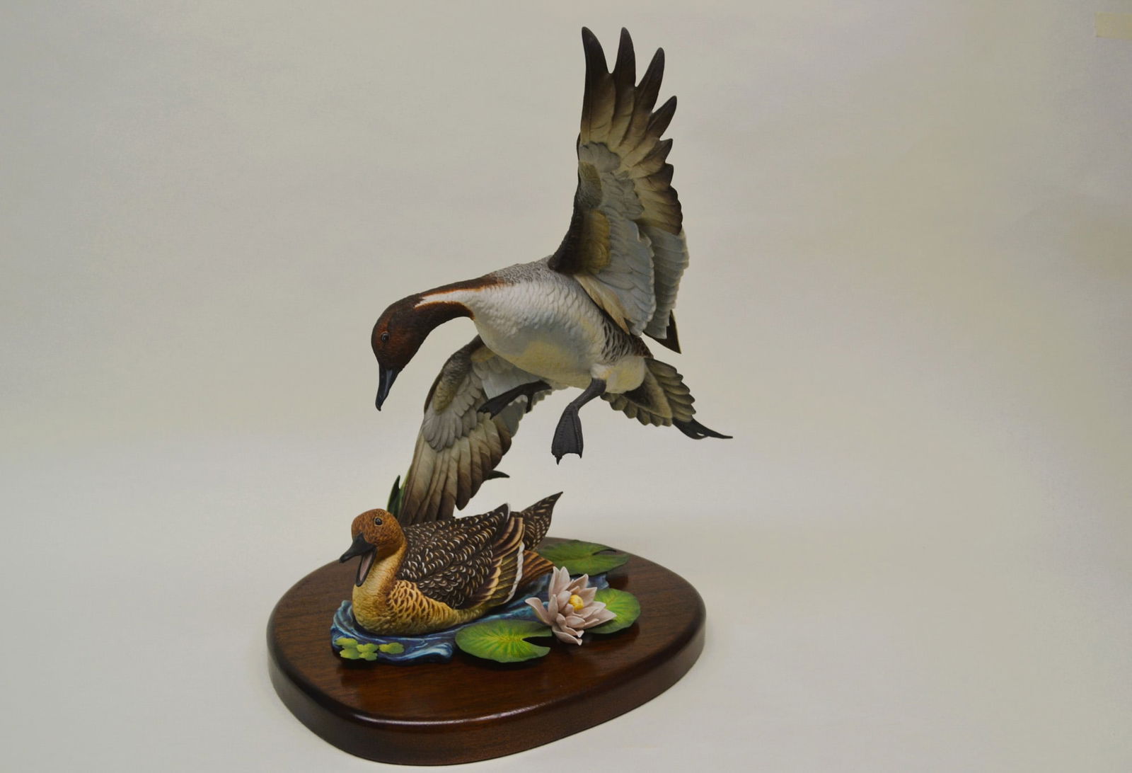 Hutschenreuther Granget Safe at Home Pintail Ducks Sculpture, 1970 (1 of 9)