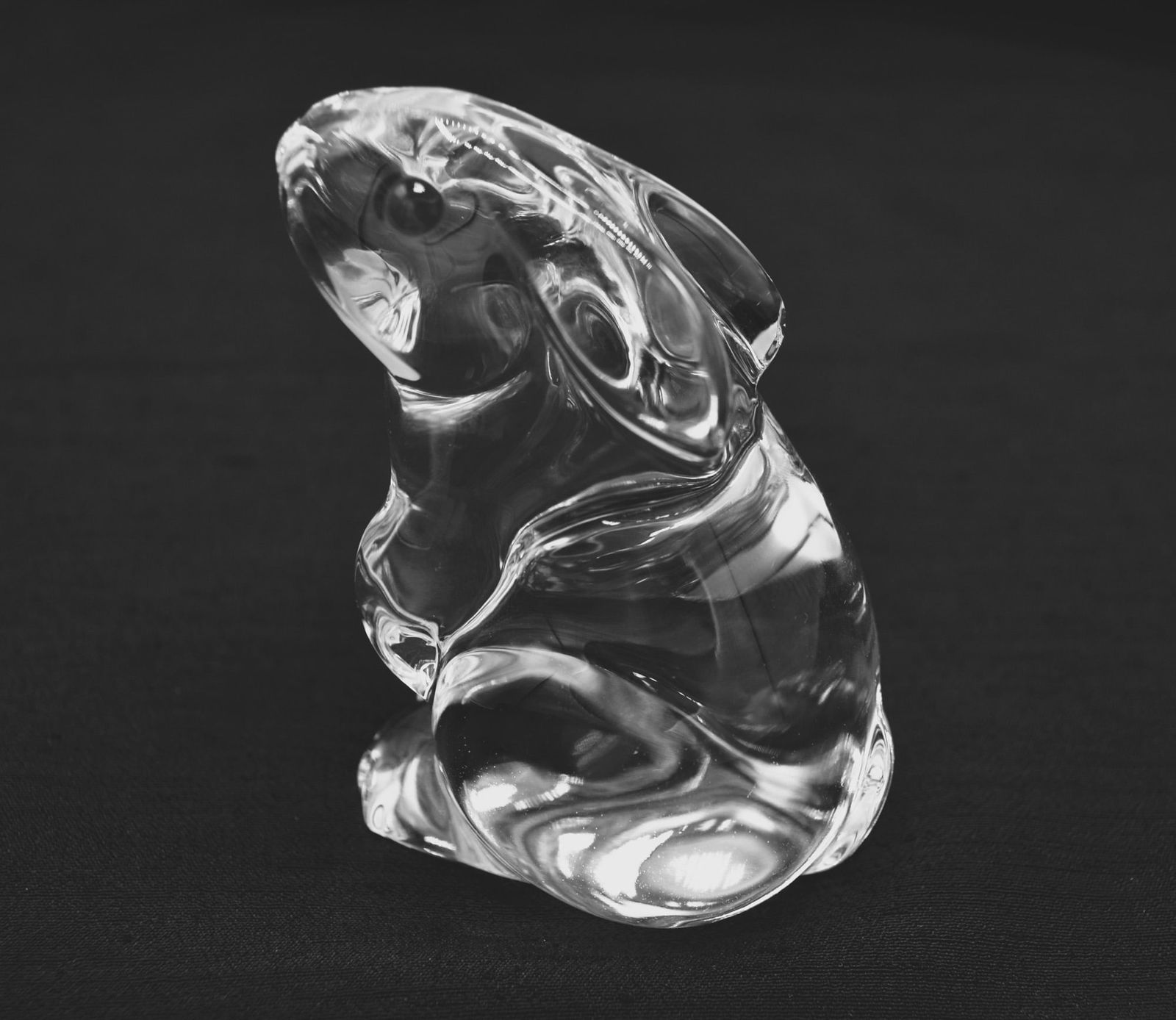 Baccarat Crystal Bunny Paperweight Sculpture, Vintage (1 of 3)