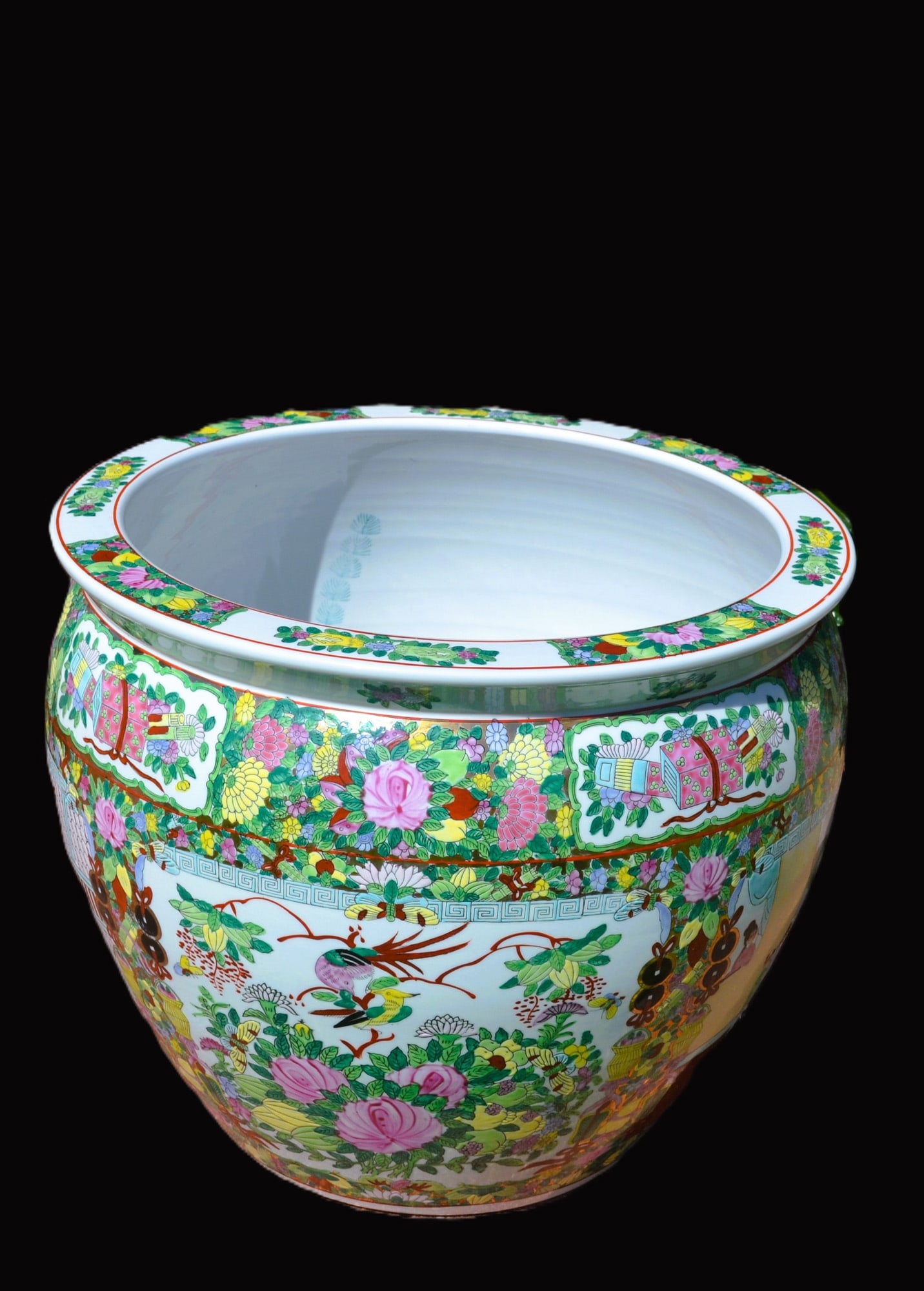 Floor Planter, Premiere Asian Koi Fish Bowl, Vintage (1 of 6)