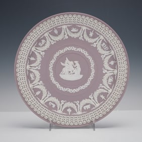 Wedgwood Lilac Jasperware Neoclassical Pegasus Plate