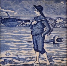 Josiah Wedgwood & Sons Etruria Months of the Year Series Tile, November