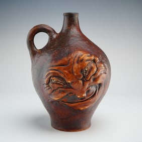 Martin Brother Salt Glazed Stoneware Face Jug