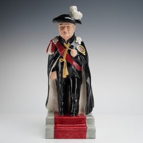 Bairstow Manor Winston Churchill Knight of the Garter Figurine