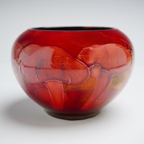 Moorcroft Pottery Flambe Lustre Vase, Claremont