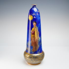 Doulton Burslem Porcelain Japonisme Vase