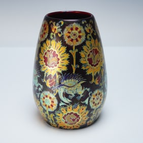 A Zsolnay Pecs Persian Pattern Vase, Circa 1920