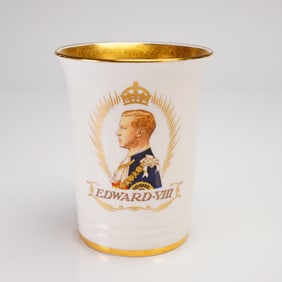 Minton Coronation King Edward VIII Beaker