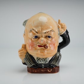 Burleigh Ware Winston Churchill Victory Small Character Jug