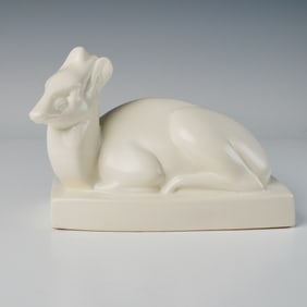 John Skeaping for Wedgwood, Art Deco Ceramic Model of a Seated Duiker