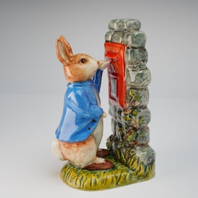 Beswick Beatrix Potter Prototype Figure of Peter Rabbit Posting a Letter