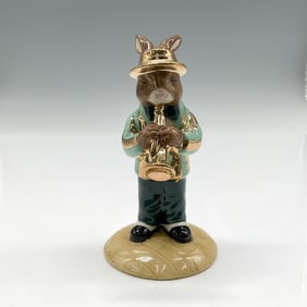 Royal Doulton Bunnykins Gold Colorway, Trumpet Player DB210