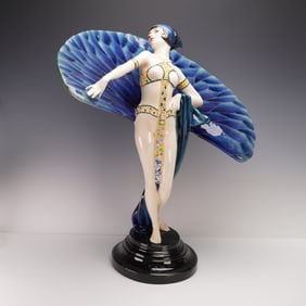 Goldscheider Sculpture by Paul Phillippe, Exotic Dancer