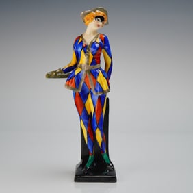 Extremely Rare Royal Doulton Harlequinade Masked Figurine HN769
