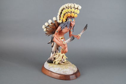 Cybis Porcelain Figurine Great Thunder Crow Dancer Limited Edition #195