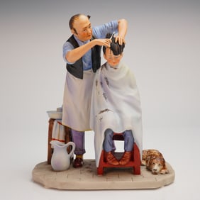 Norman Rockwell "Summer - Shear Agony" First Edition Figurine by Gorham