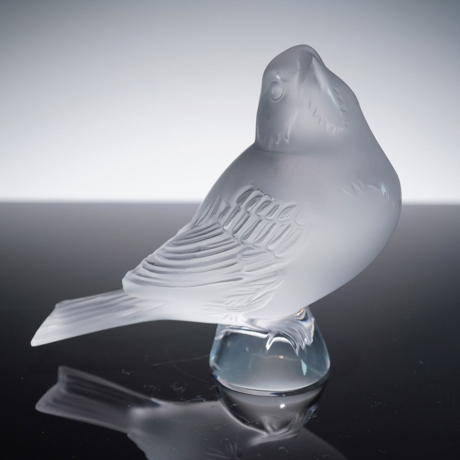 Lalique Crystal Figurine, Sparrow (1 of 4)