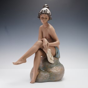Lladro Gres Porcelain Sculpture, Daydreamer 01012182