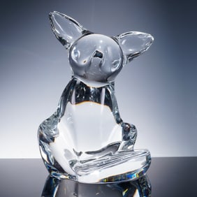 Baccarat Crystal Figurine, Desert Fox