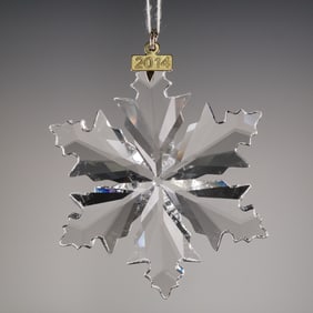 Swarovski Annual Edition Crystal Snowflake Christmas Ornament 2014