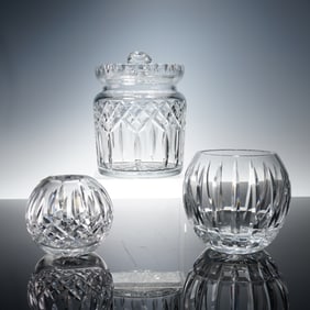Cristal France Clear Crystal Flared Vase