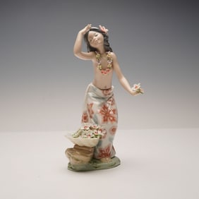 Lladro Aloha Hawaiian Dancer Porcelain Figurine, Model No. 1478