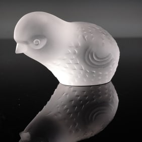 Baccarat Crystal Figurine, Sparrow Bird