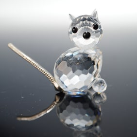Swarovski Crystal Figurine, Cat Mini 010011