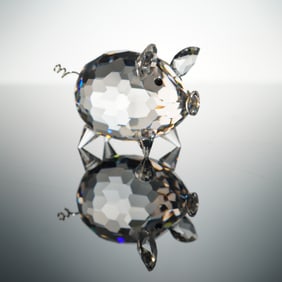 Swarovski Crystal Figurine, Pig Mini V2 010028