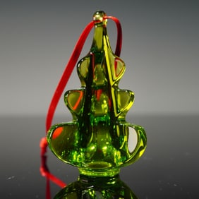 Baccarat Crystal Festive Ornament, Christmas Tree