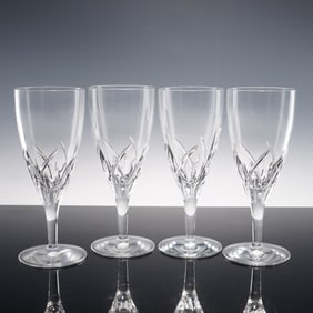 4pc Waterford Crystal Water Goblets, Merrill