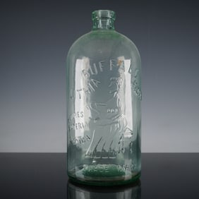 Antique Buffalo Lithia Water Glass Bottle