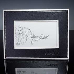 Swarovski SCS Elisabeth Adamer Tiger Frame Display