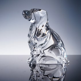 Baccarat Crystal Figurine, Cocker Spaniel