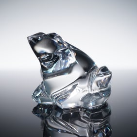 Baccarat Crystal Figurine, Frog
