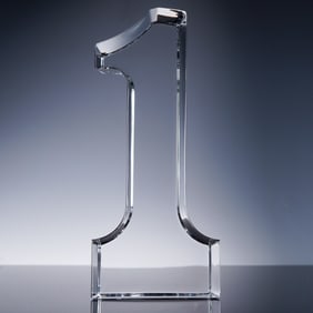 Baccarat Crystal Figurine, Number One