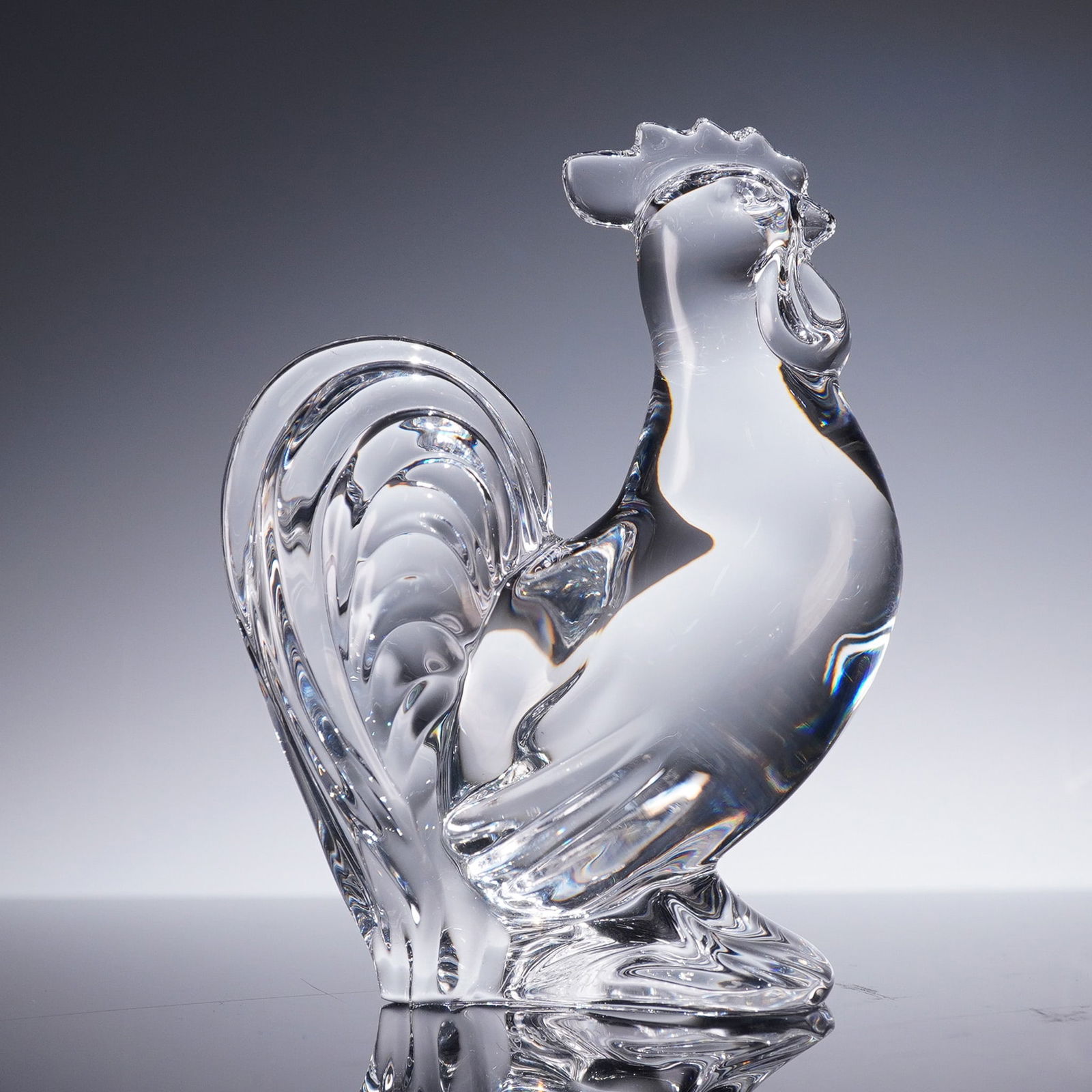 Baccarat Crystal Figurine, Rooster, with Box (1 of 9)