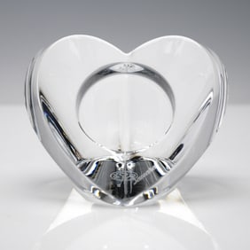 Baccarat Crystal Heart Paperweight