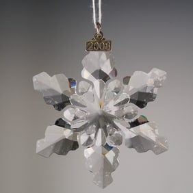 Swarovski Annual Edition 2008 Crystal Snowflake Christmas Ornament