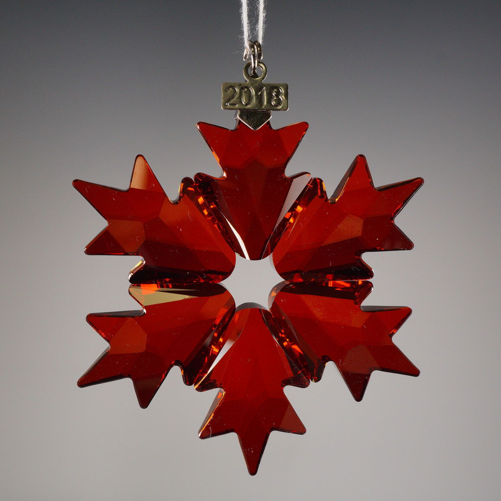 Swarovski Annual Edition 2018 Red Crystal Snowflake Ornament (1 of 5)