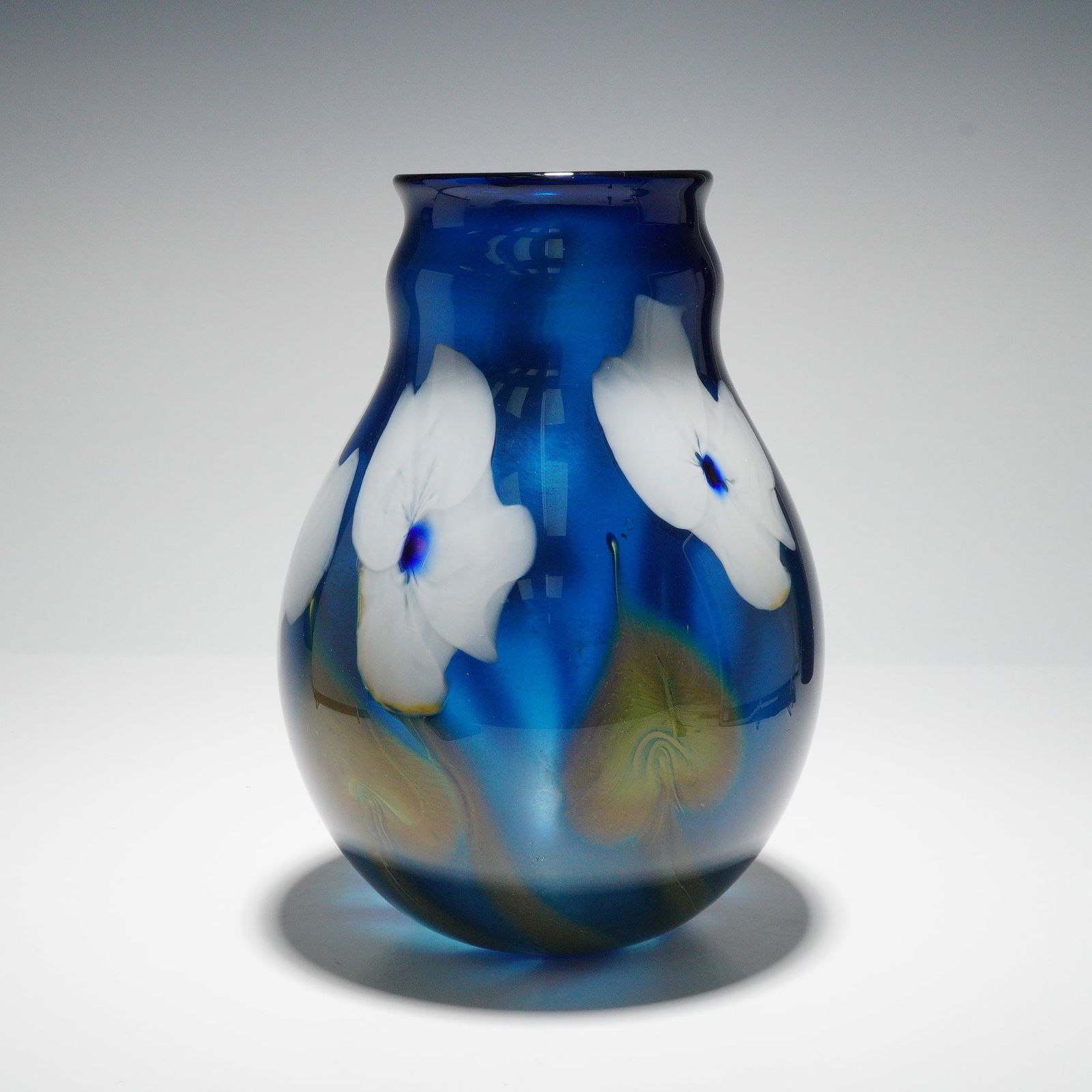Charles Lotton Studios Art Glass Multi Flora Vase (1 of 6)