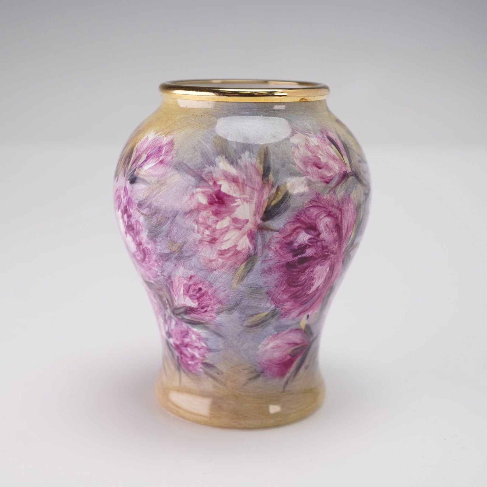 Moorcroft Enamels Peony Miniature Vase by Nigel Creed, Limited Edition (1 of 5)