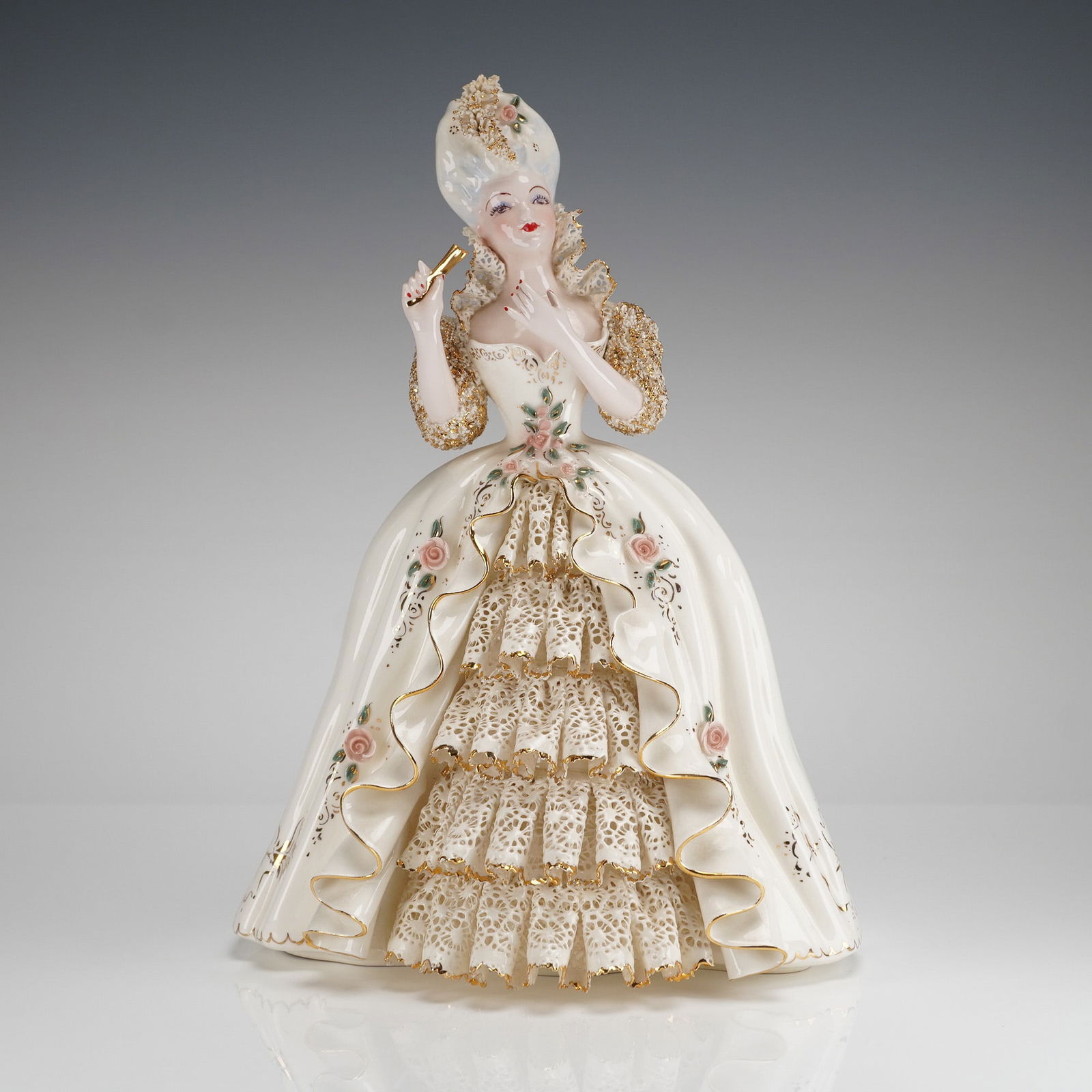 Florence Ceramics Porcelain Figurine of Marie Antoinette (1 of 3)