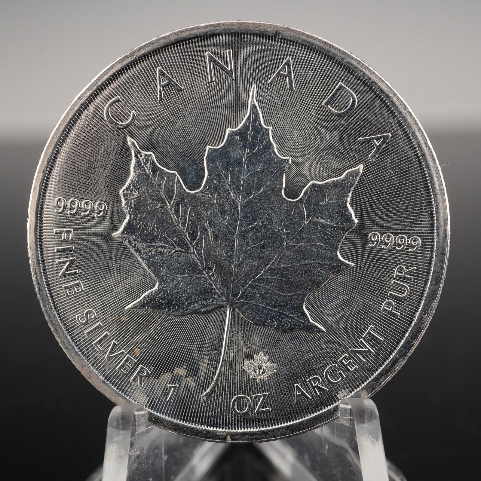 2017 5 Dollar Silver Canadian Queen Elizabeth Maple Leaf Coin (1 of 2)