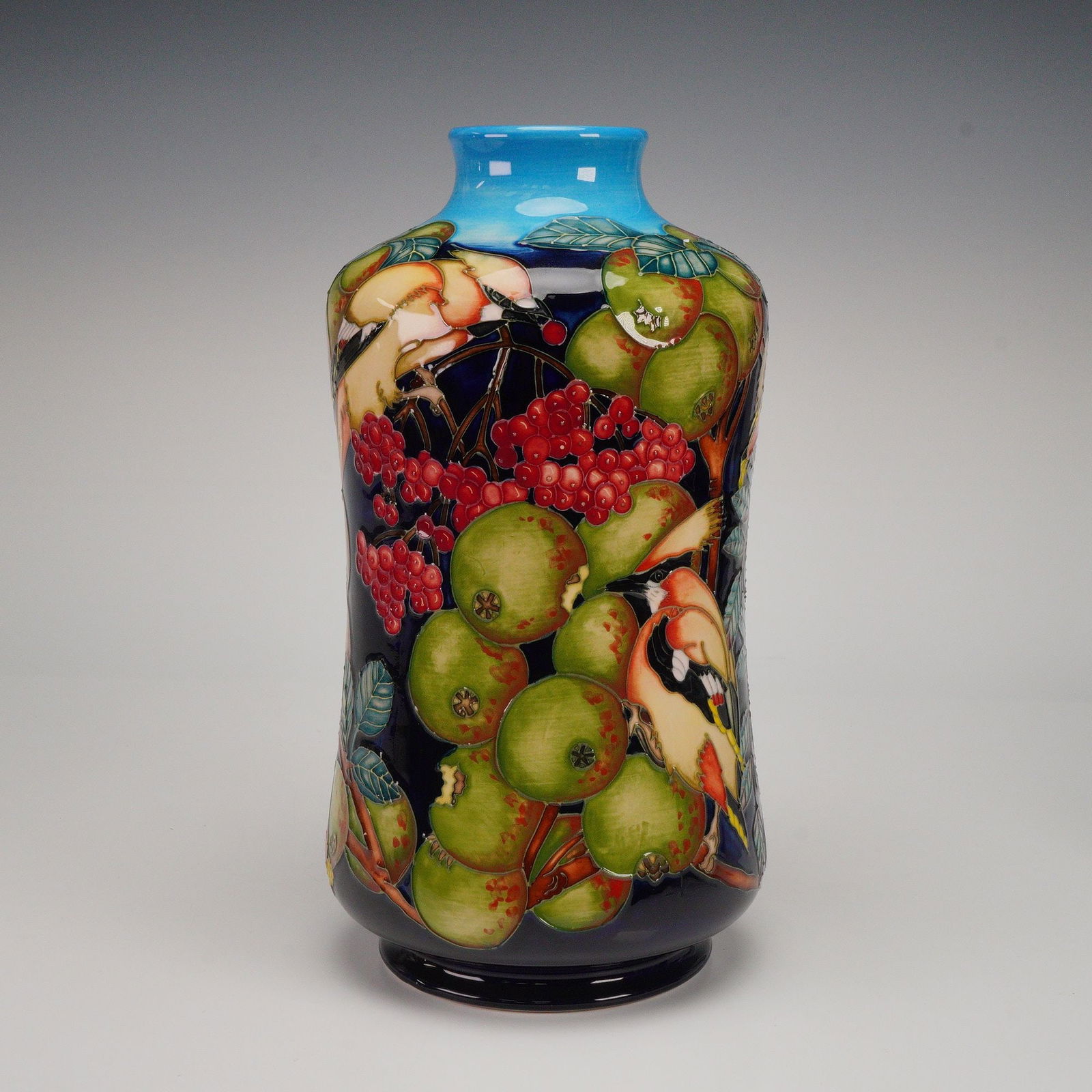 Moorcroft by Paul Hilditch Pottery Vase, Waxwing Woodland (1 of 5)