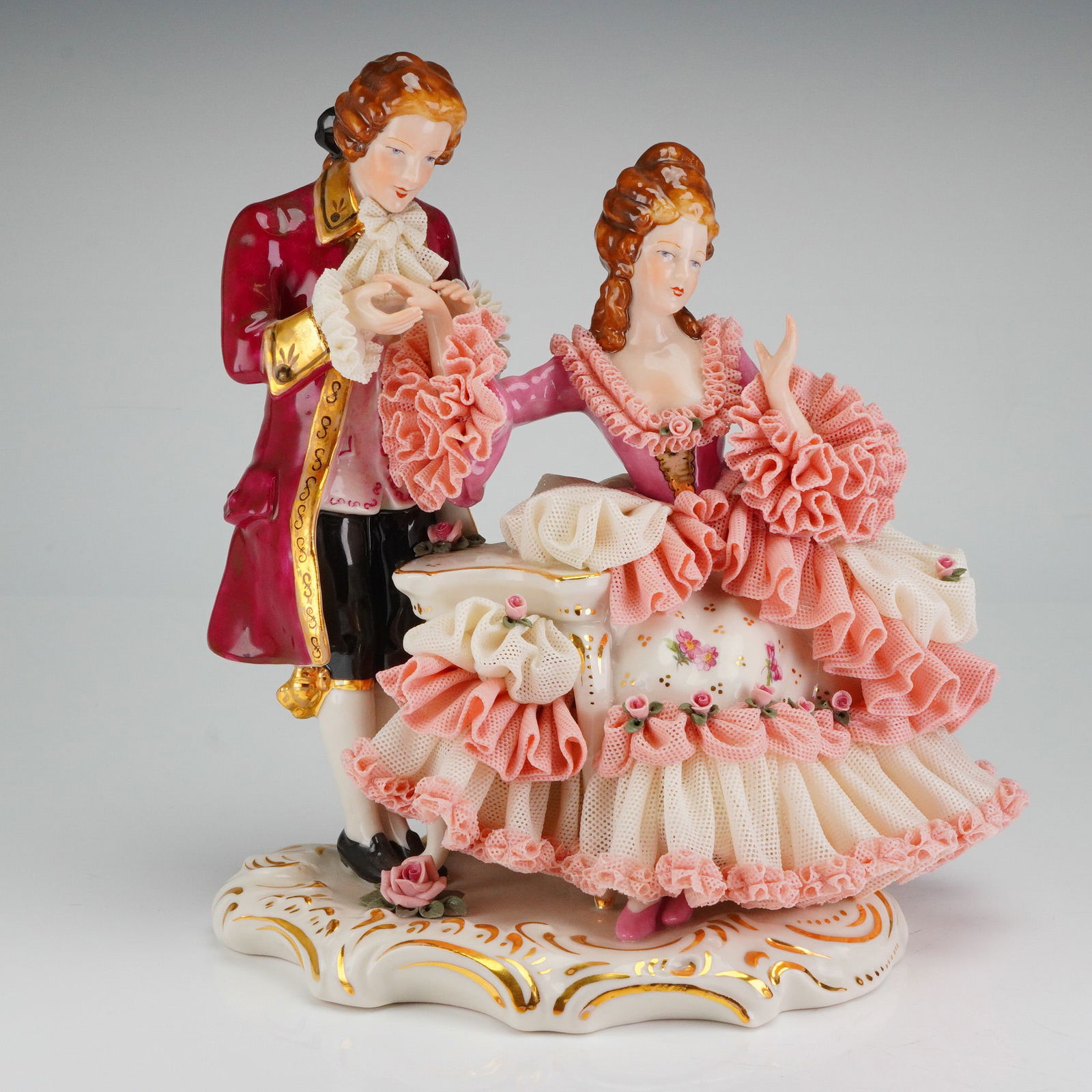 Dresden Porcelain Group - Courting Couple (1 of 4)