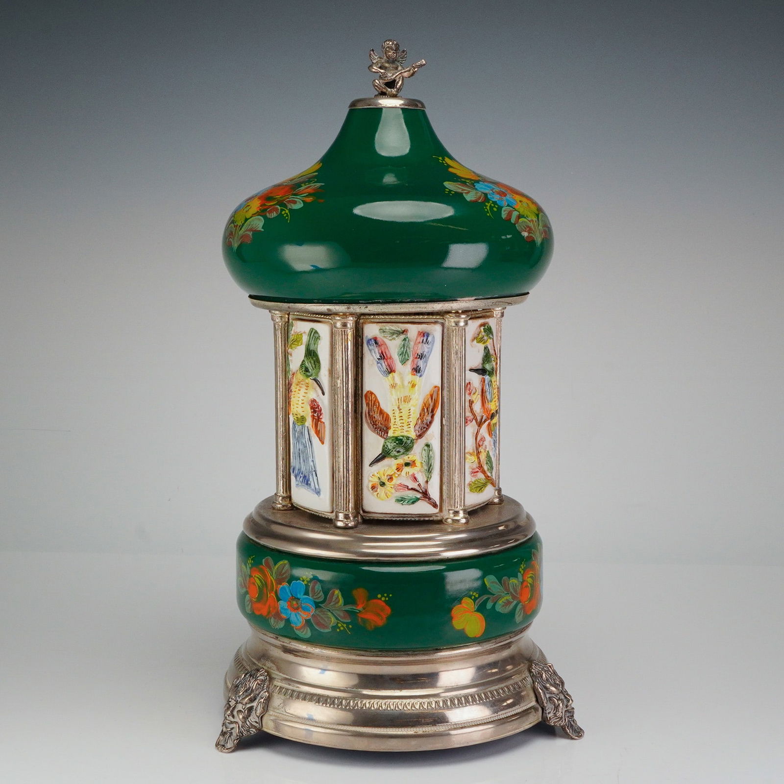 Reuge Musical Carousel Cigarette Dispenser Playing Lara's Theme (1 of 6)